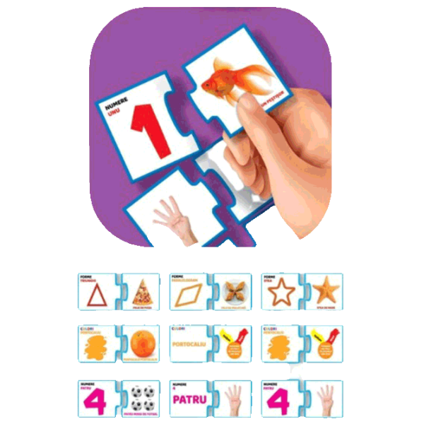 Puzzle Noriel Numere-culori-forme (S01001444) Numărul de piese: 60, Vârsta recomandată: 3+ photo 3