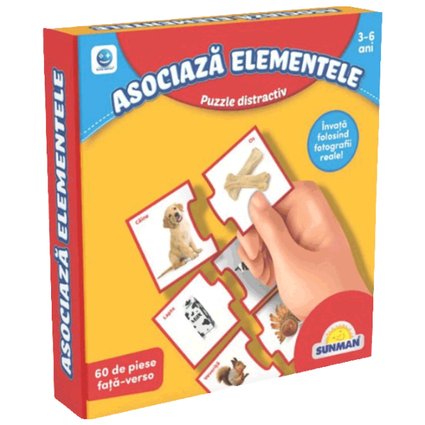 Puzzle Noriel Asociaza Elementele (S00001437) Numărul de piese: 60, Vârsta recomandată: 3+ photo 1