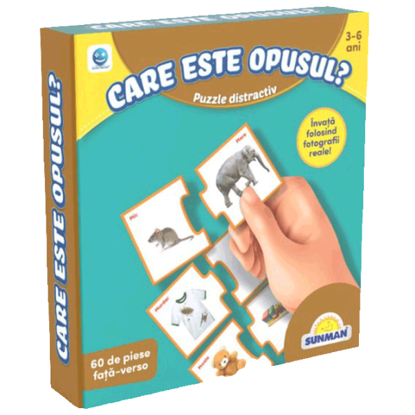 Puzzle Noriel Мы учимся противоположностям (S00001390) Количество деталей: 60, Рекомендуемый возраст: 3+ photo 1