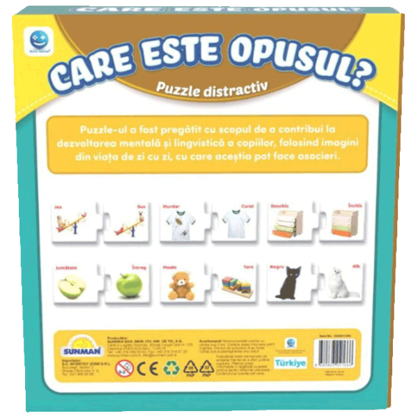 Puzzle Noriel Мы учимся противоположностям (S00001390) Количество деталей: 60, Рекомендуемый возраст: 3+ photo 2