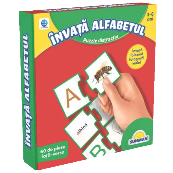 Puzzle Noriel Învata Alfabetul (S02001406) Количество деталей: 60, Рекомендуемый возраст: 3+ photo 1