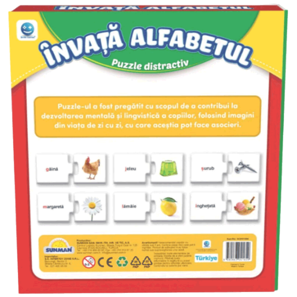 Puzzle Noriel Învata Alfabetul (S02001406) Количество деталей: 60, Рекомендуемый возраст: 3+ photo 2