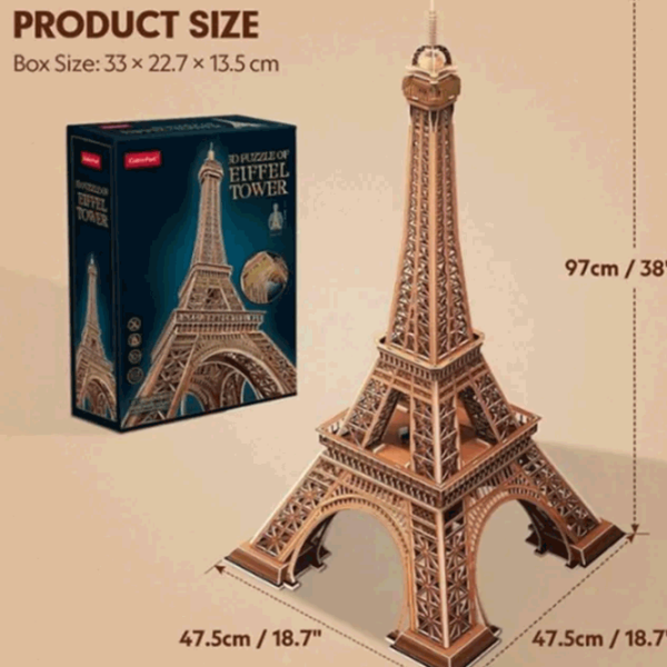 Puzzle CubicFun Eiffel Tower (MC284h) Количество деталей: 314, Рекомендуемый возраст: 10+ photo 5