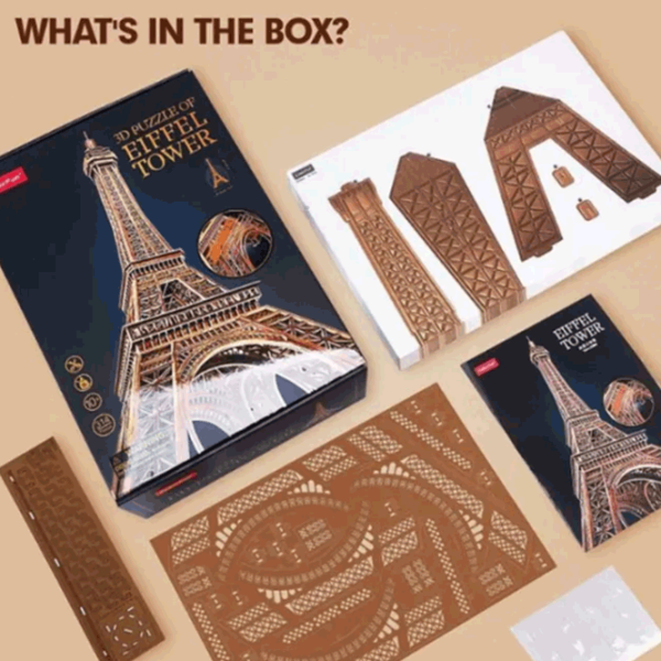 Puzzle CubicFun Eiffel Tower (MC284h) Количество деталей: 314, Рекомендуемый возраст: 10+ photo 6