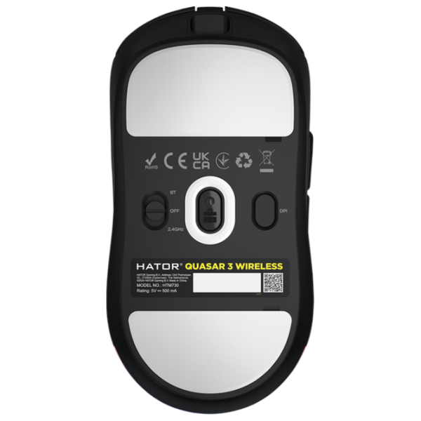 Mouse Hator Quasar 3 Black Fără fir / 12000 dpi photo 6