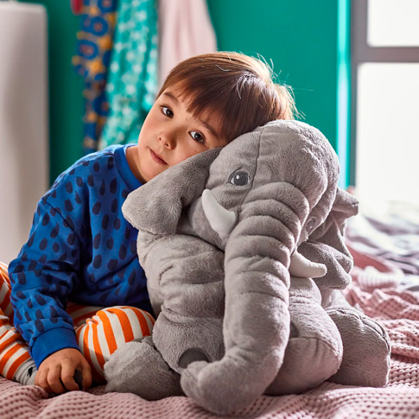 Мягкая игрушка Ikea Animals Jattestor Серый 3+ photo 2