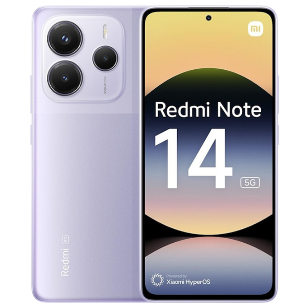 Xiaomi Redmi Note 14 5G 128 ГБ Пурпурный Lavender 6.67" | 108 Мп | 6 ГБ | Dual SIM photo 1