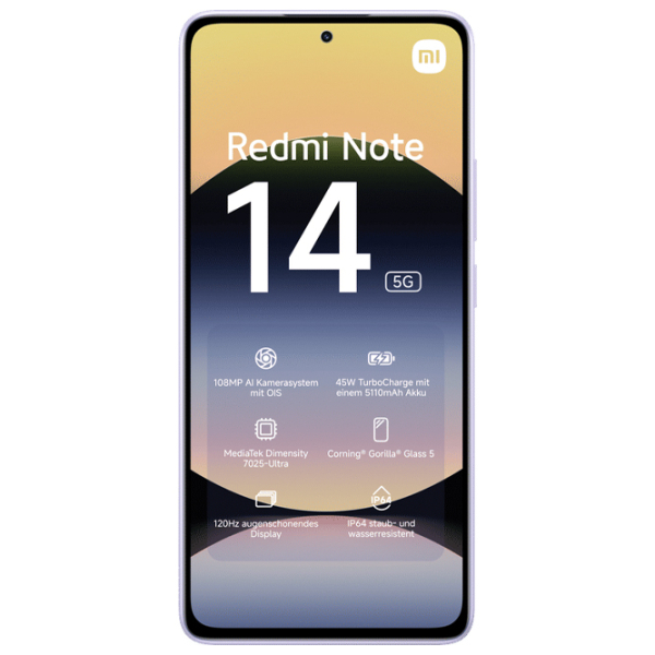 Xiaomi Redmi Note 14 5G 128 ГБ Пурпурный Lavender 6.67" | 108 Мп | 6 ГБ | Dual SIM photo 2