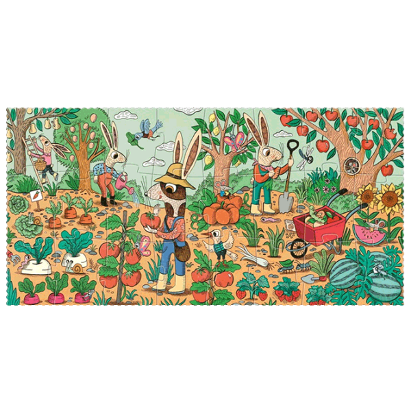 Puzzle Londji Rabbit's Garden (PZ568) Количество деталей: 24, Рекомендуемый возраст: 3+ photo 1
