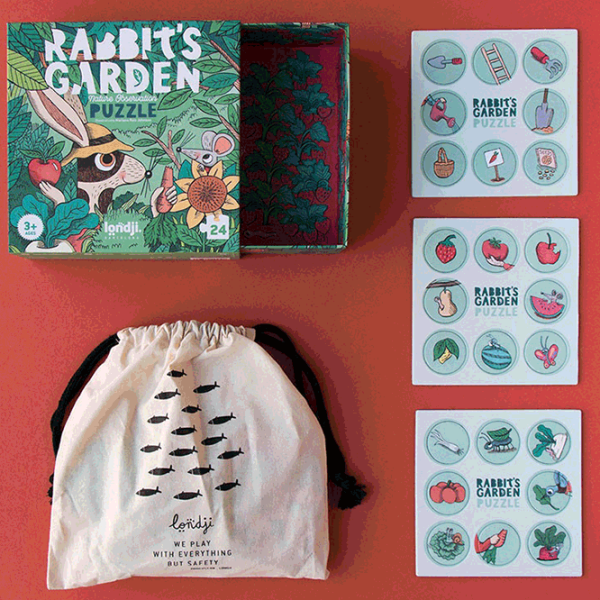 Puzzle Londji Rabbit's Garden (PZ568) Количество деталей: 24, Рекомендуемый возраст: 3+ photo 6