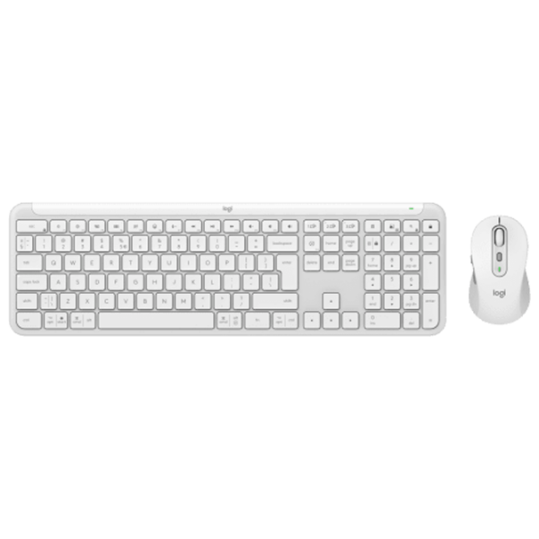 Tastatura & Mouse Logitech MK950 White Home and Office, Fără fir photo 1