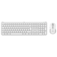 Tastatura & Mouse Logitech MK950 White Home and Office, Fără fir