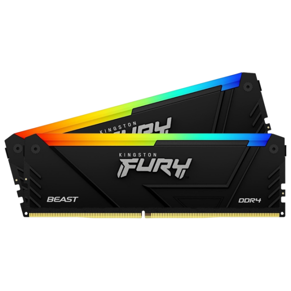 Оперативная память 16 ГБ Kingston FURY Beast RGB KF436C17BB2AK2/16 DIMM, DDR4, 3600 МГц photo 2