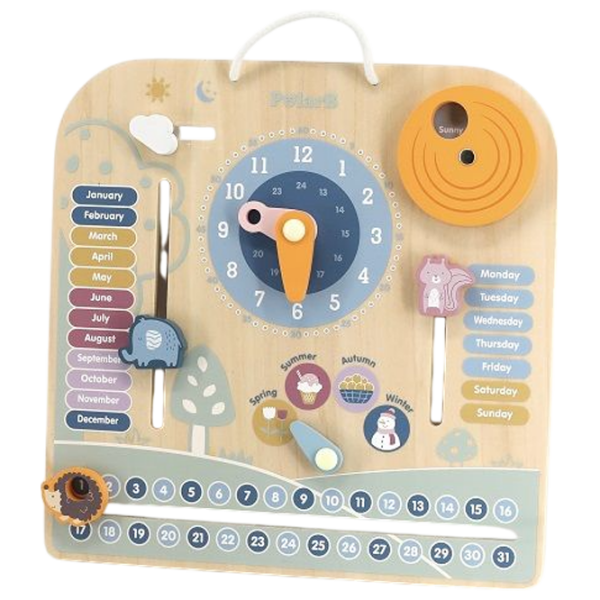 Развивающий набор PolarB Calendar & Clocks Логическая игра, 1+ photo 2
