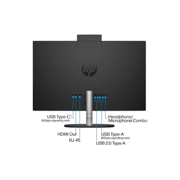 All-in-One PC HP AIO 24-cr0023ci Black 24" Full HD IPS AMD Ryzen 3 7320U 8 GB 512 GB  photo 5