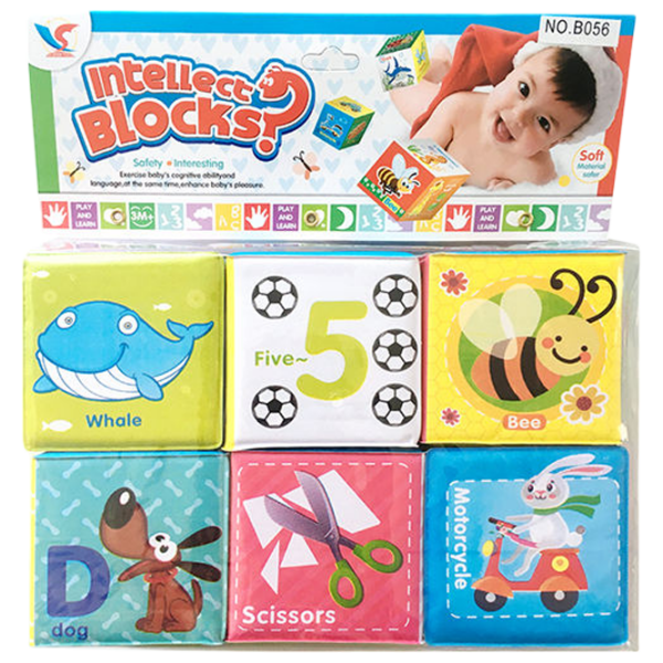 Развивающий набор Insportline Intellect Blocks Набор кубиков, 1+