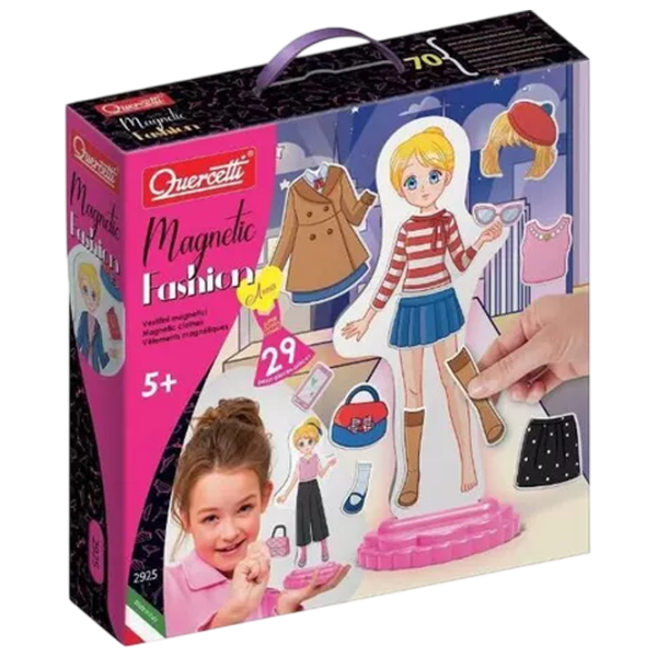 Joc de masă Quercetti Magnetic Fashion Anna Dezvoltare, 5+