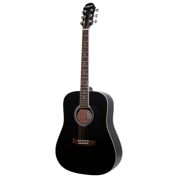 Chitară acustică Aria AWN-15 BK Black Dreadnought, 4/4 photo 1