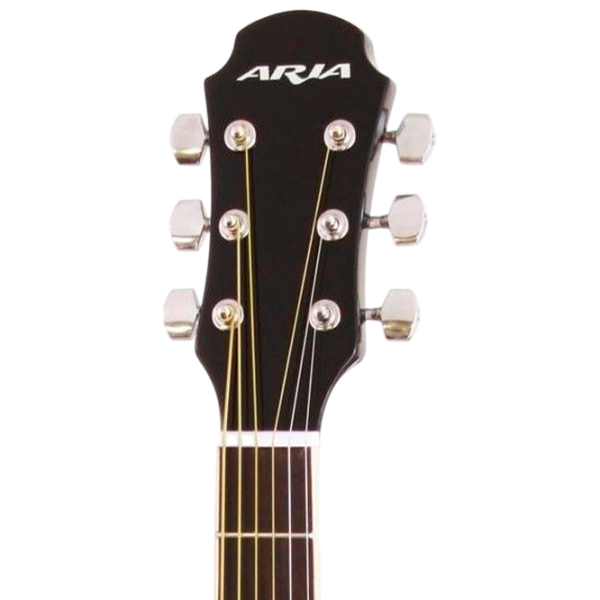 Chitară acustică Aria AWN-15 BK Black Dreadnought, 4/4 photo 4
