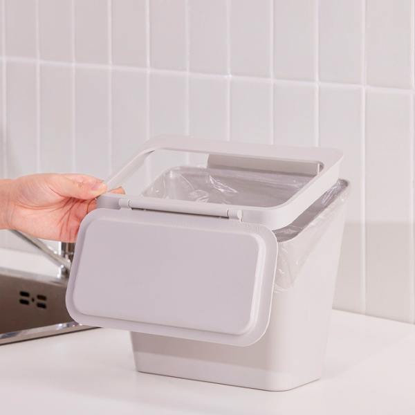 Coș de gunoi Ikea Skolast Light Gray Plastic,  photo 3
