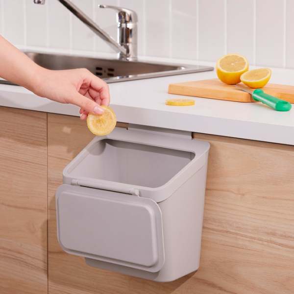 Coș de gunoi Ikea Skolast Light Gray Plastic,  photo 4