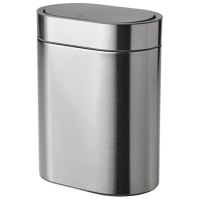 Coș de gunoi Ikea Brogrund Silver Inox, 4l