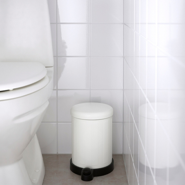 Coș de gunoi Ikea Toftan White Oțel, 4l photo 2