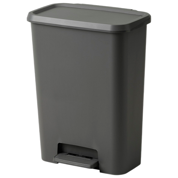 Coș de gunoi Ikea Knockla Dark Gray Plastic, 50l photo 2