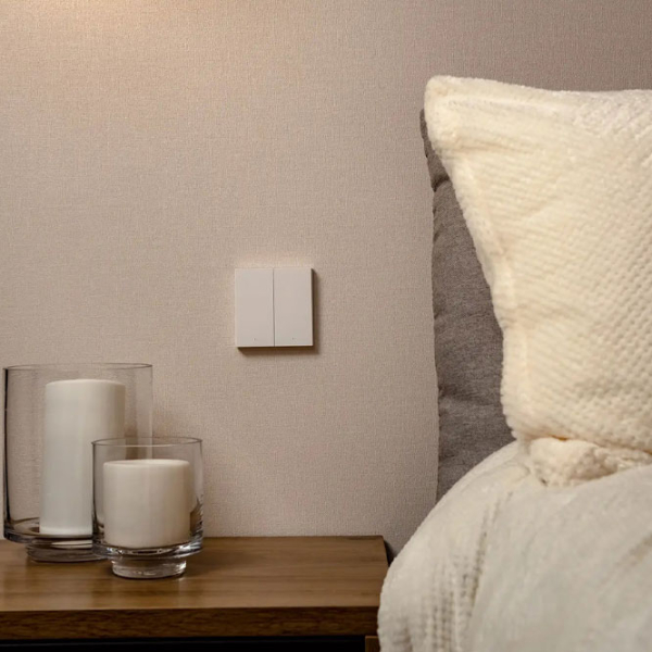 Întrerupător inteligent Aqara Smart Wall Switch H1 (fara Nul, Double rocker) White  photo 3