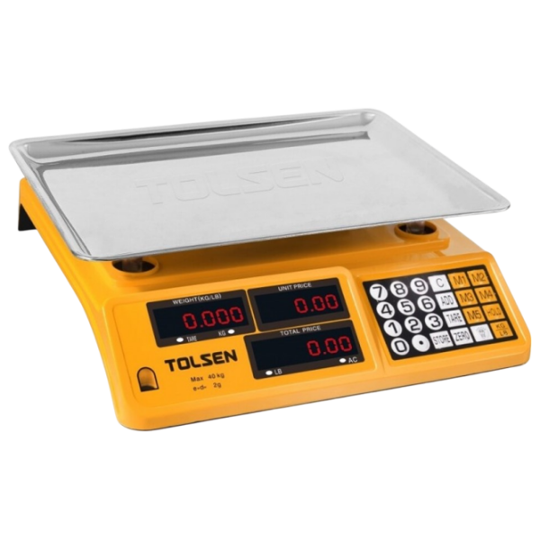 Cântar de comerț Tolsen 35200 Orange 40 kg / Orange photo 1