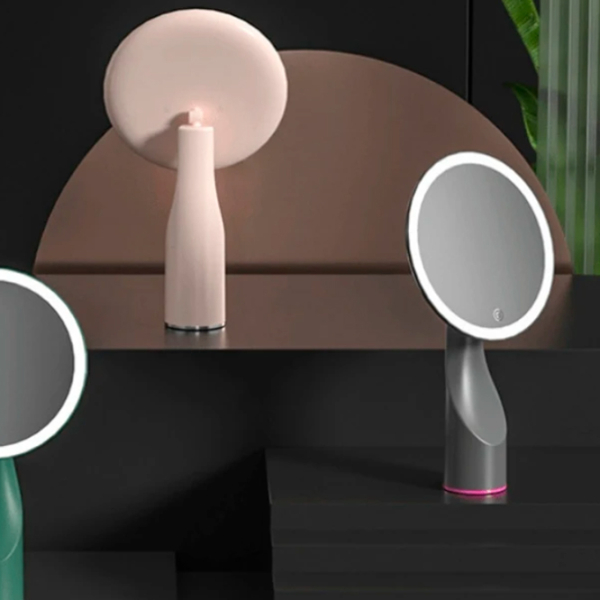 Oglindă de machiaj LED Mirror X320 Pink Grey  photo 2