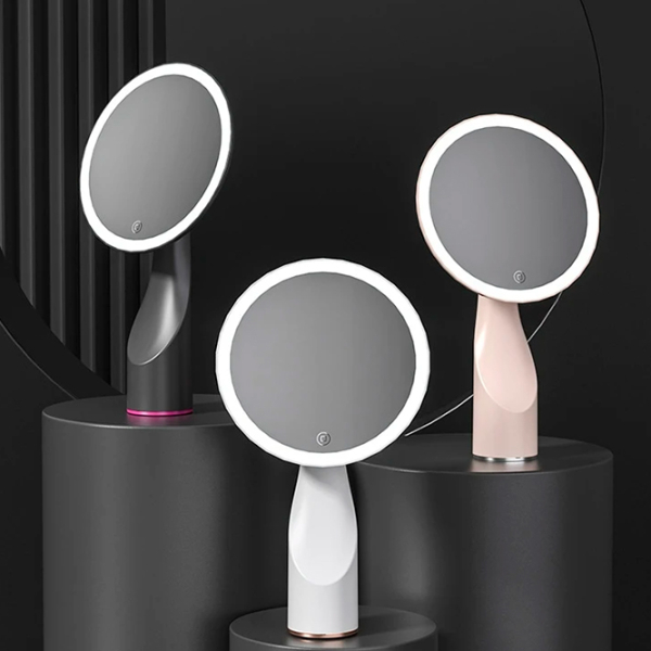 Oglindă de machiaj LED Mirror X320 Pink Grey  photo 3