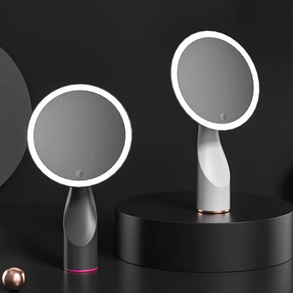 Oglindă de machiaj LED Mirror X320 Pink Grey  photo 4