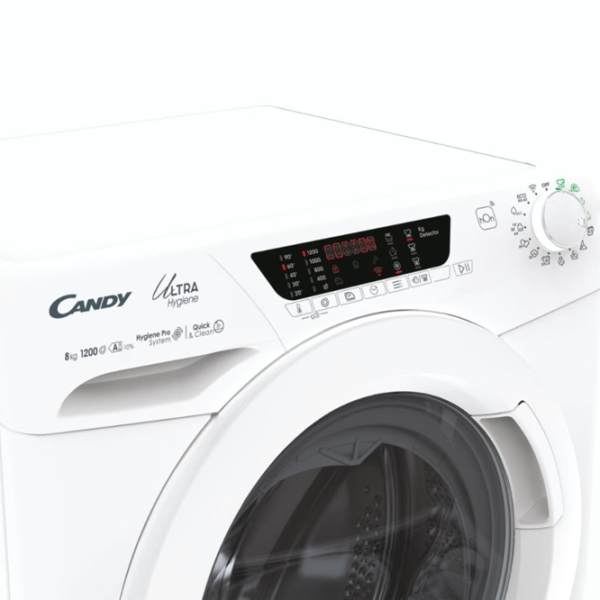 Mașină de spălat Candy HE 1284TWM6/1-S White 8 kg, 1200 rpm, A photo 4