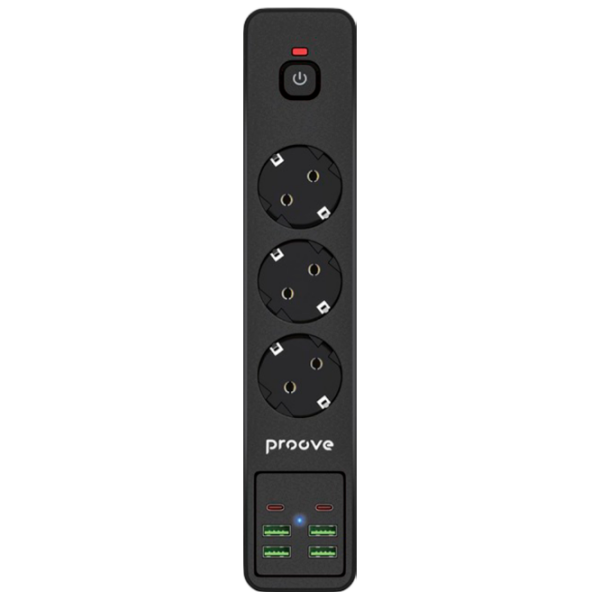 Удлинитель Proove P-03 2 м Черный  photo 1
