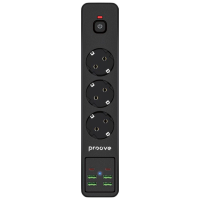 Удлинитель Proove P-03 2 м Черный 