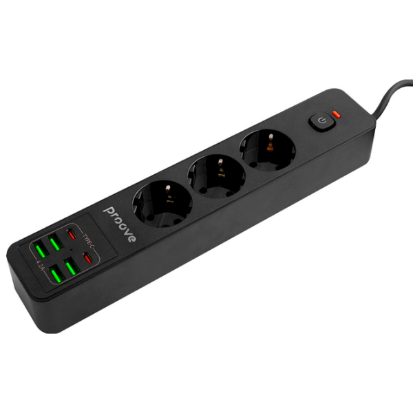 Удлинитель Proove P-03 2 м Черный  photo 4