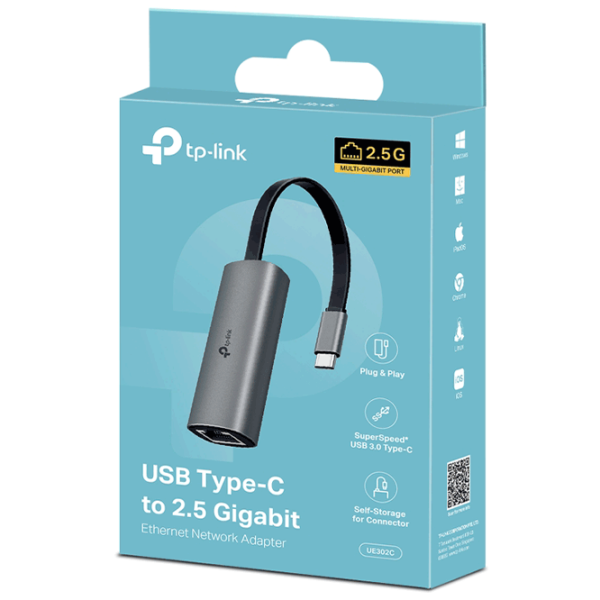 Adaptor de rețea TP-Link UE302C Gray  photo 3