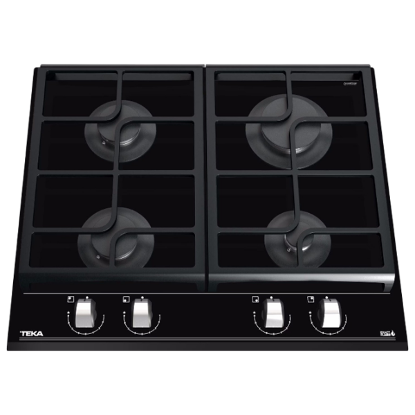 Plită încorporabilă pe gaz Teka GZC 64300 Black Vitroceramică, Gratare: Fontă photo 3