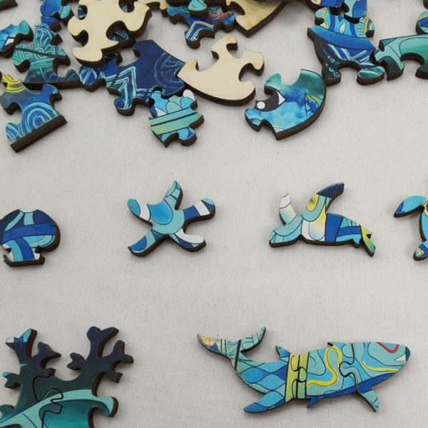 Puzzle Eureka Rainbow Wooden Sea Turtle (473620) Количество деталей: 125, Рекомендуемый возраст: 6+ photo 3