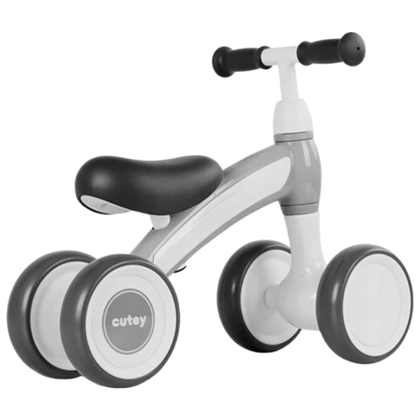 Tricicletă fără pedale Qplay Cutey 12" Pink Brown Metal / Pentru copii photo 3