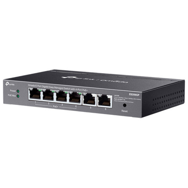 Switch TP-Link ES206GP Black  photo 3