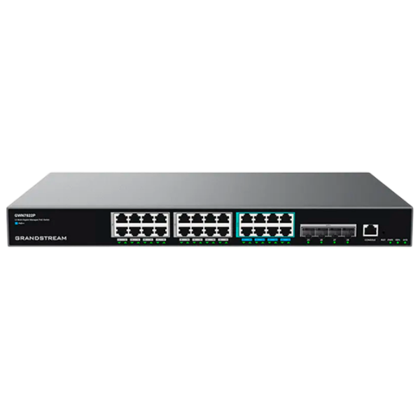 Коммутатор Grandstream GWN7822P Черный 152 Гбит/с photo 1
