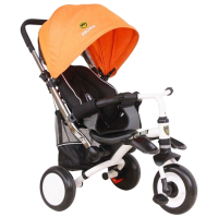 Triciclu LeanToys Pro400 Orange  Oțel / Pentru copii