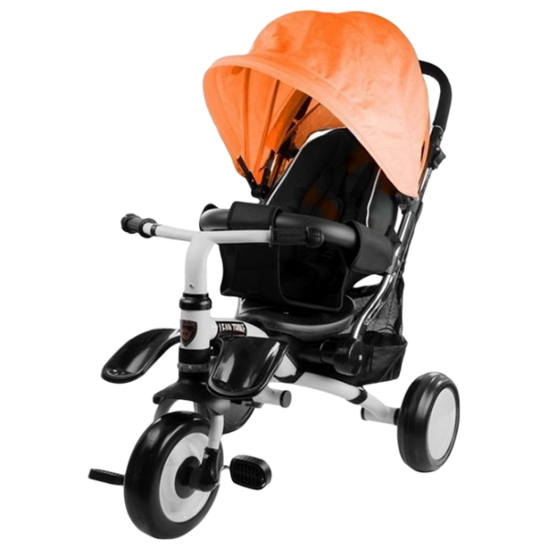 Triciclu LeanToys Pro400 Orange  Oțel / Pentru copii photo 2