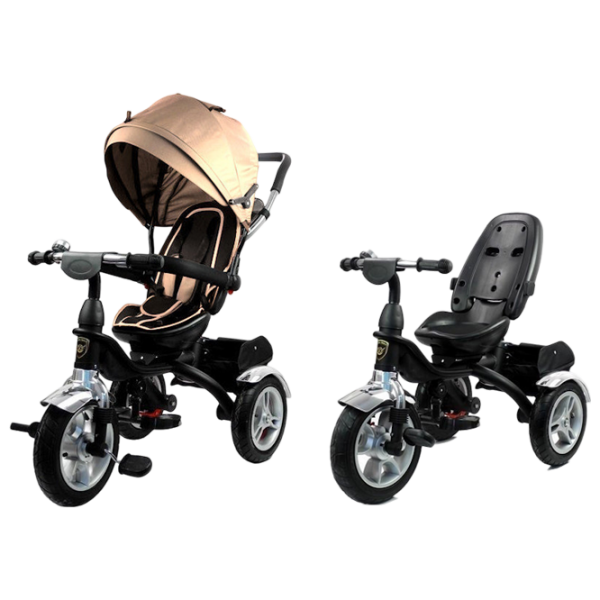 Трицикл LeanToys Pro500 Кремовый  Сталь / Детский photo 3