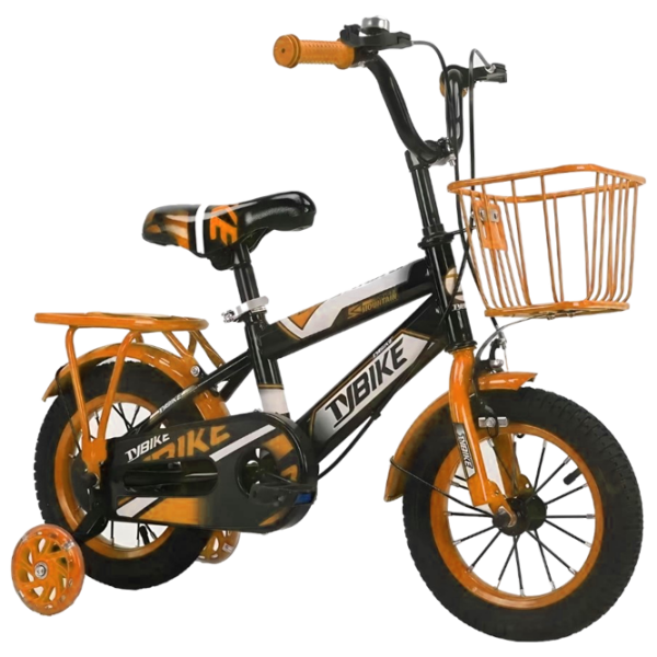 Bicicletă TyBike BK-06 12" 12" Orange Black Aliaj de magneziu / Pentru copii photo 1