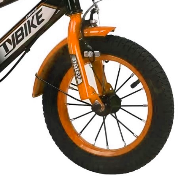 Bicicletă TyBike BK-06 12" 12" Orange Black Aliaj de magneziu / Pentru copii photo 5