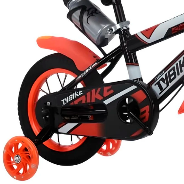 Bicicletă TyBike BK-06 16" 16" Orange Black Aliaj de magneziu / Pentru copii photo 2