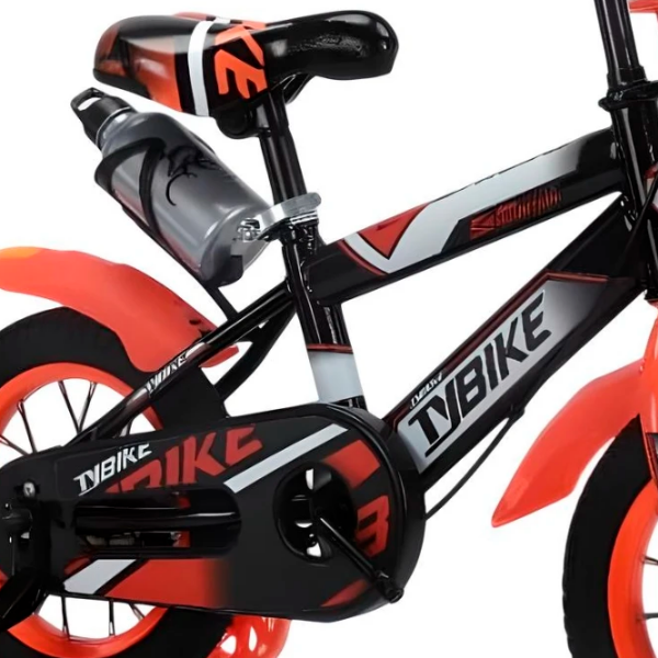 Bicicletă TyBike BK-06 16" 16" Orange Black Aliaj de magneziu / Pentru copii photo 3